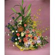 鹿児島県薩摩川内市花の店やまさきの花　黄色のアレンジ